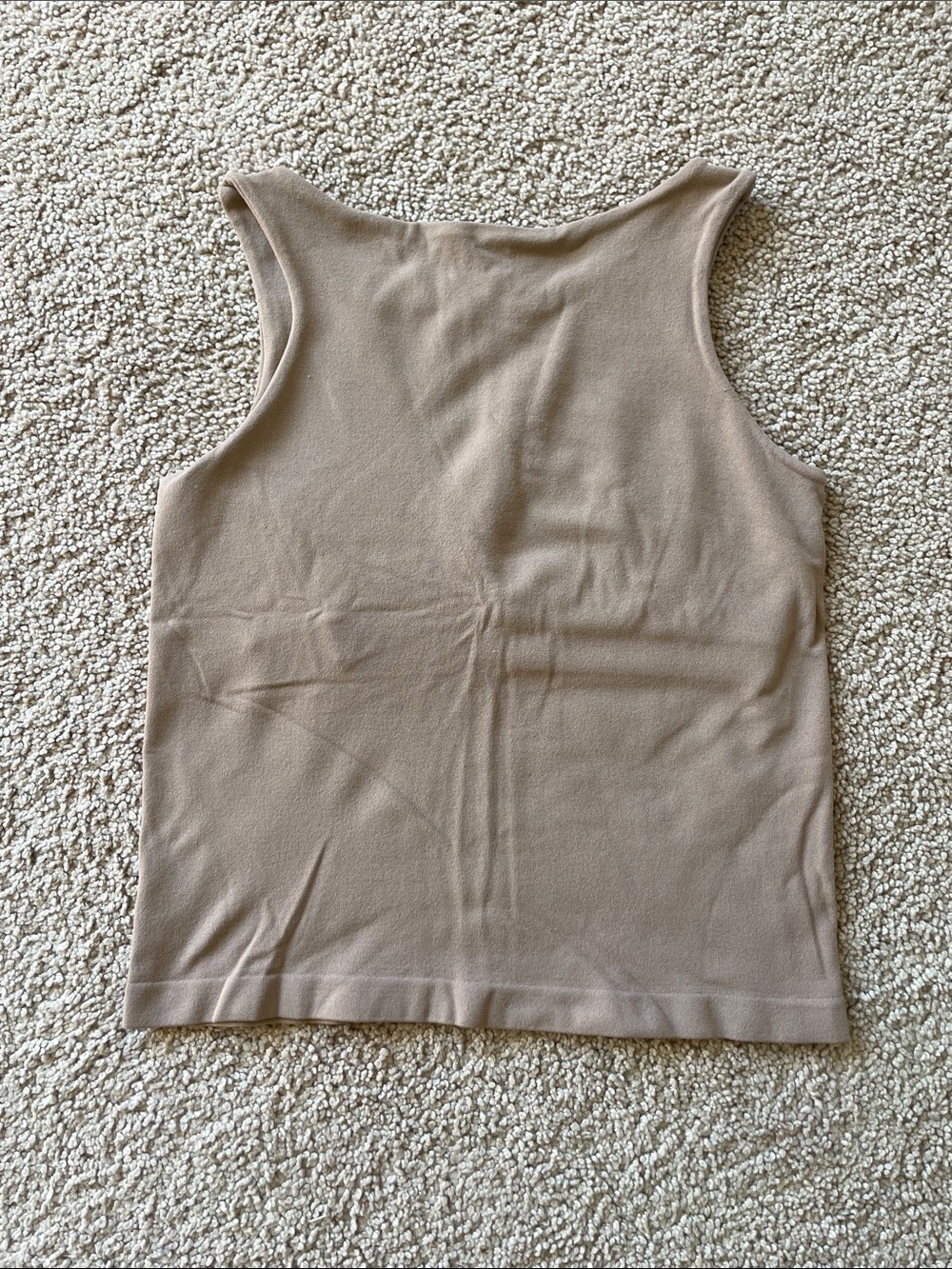 Intimately Free People Sleeveless Tank in Taupe M High Neck Cropped Cami Layer